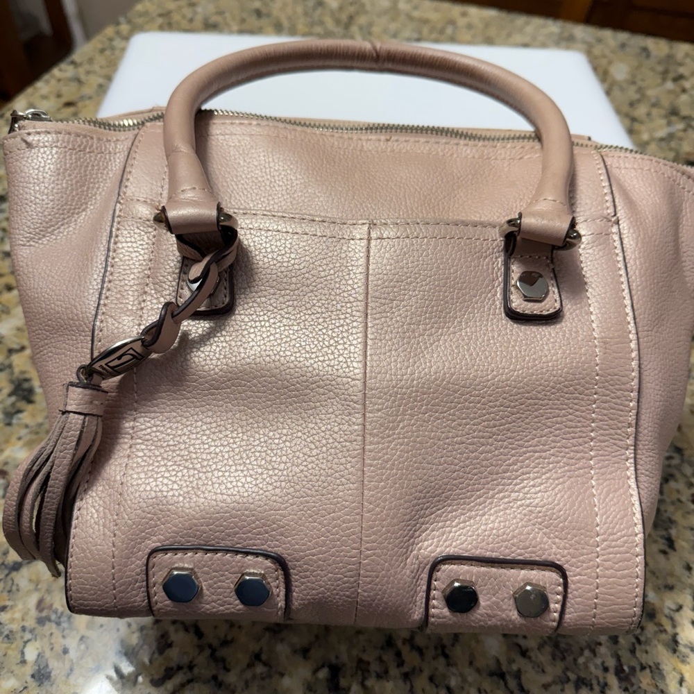 Tignanello Blush Leather Satchel